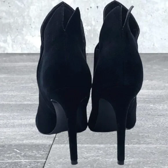 KENDALL+KYLIE Suede Madison Winged Stiletto Heeled Boots Size 8.5 - Picture 4 of 15